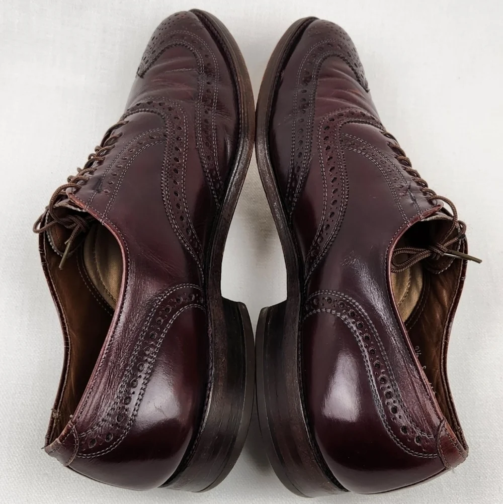 Allen Edmonds McAllister Cognac Leather Oxford Dress Shoes